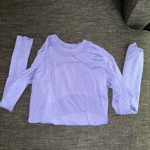 LULULEMON swiftly tech purple long sleeve